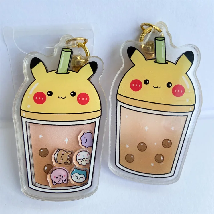 Cartoon Key Chain Photo Customized Anime Charms Hologram Clear Personalized Designer Keychains Custom Acrylic Keychains
