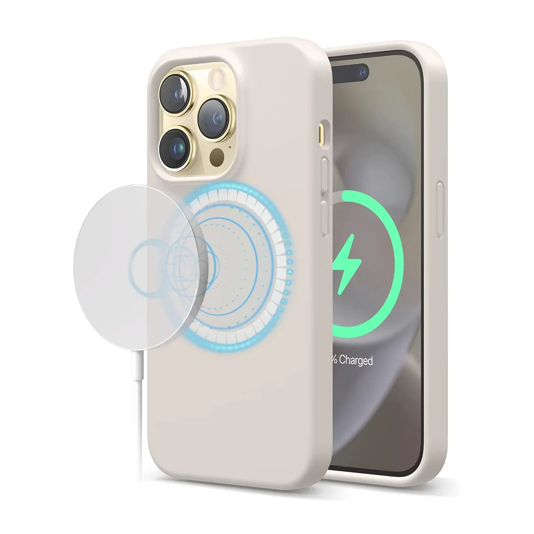 customized logo wireless charging magnet liquid Silicone mobile Phone magsafe Cases for iPhone 14 15 silicon cover with magsafes