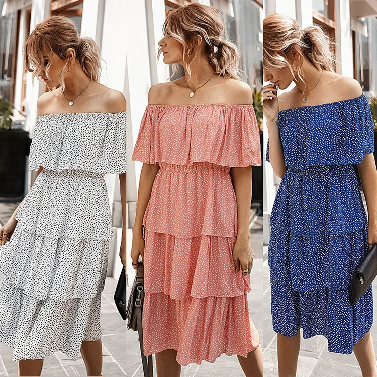
Manufacturer ladys summer clothing custom wholesale plus size beach casual dresses women 