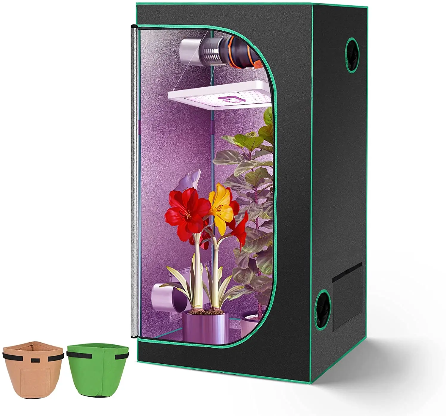 Oem Factory Direct Supply Indoor Grow Tent  Grow Tent Kit Hydroponic Growing System grow tent clip on fan