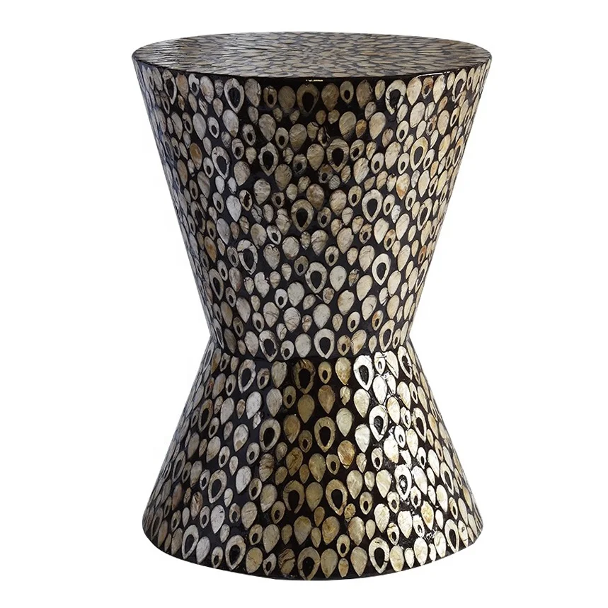  High quality best selling luxury Mother of Pearl Stool handmade in Viet