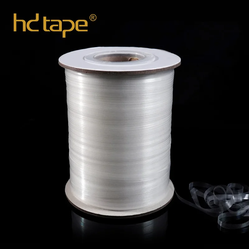 factory price Oeko-tex T-shirt use roll package 6012 semi-transparent mobilon tpu clear elastic tape