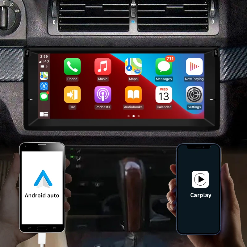 10.25inch Android AUTO Carplay Car Multimedia Video Players Radio Bluetooth Gps Navigation For BMW X5 E53 5 series E38 E39