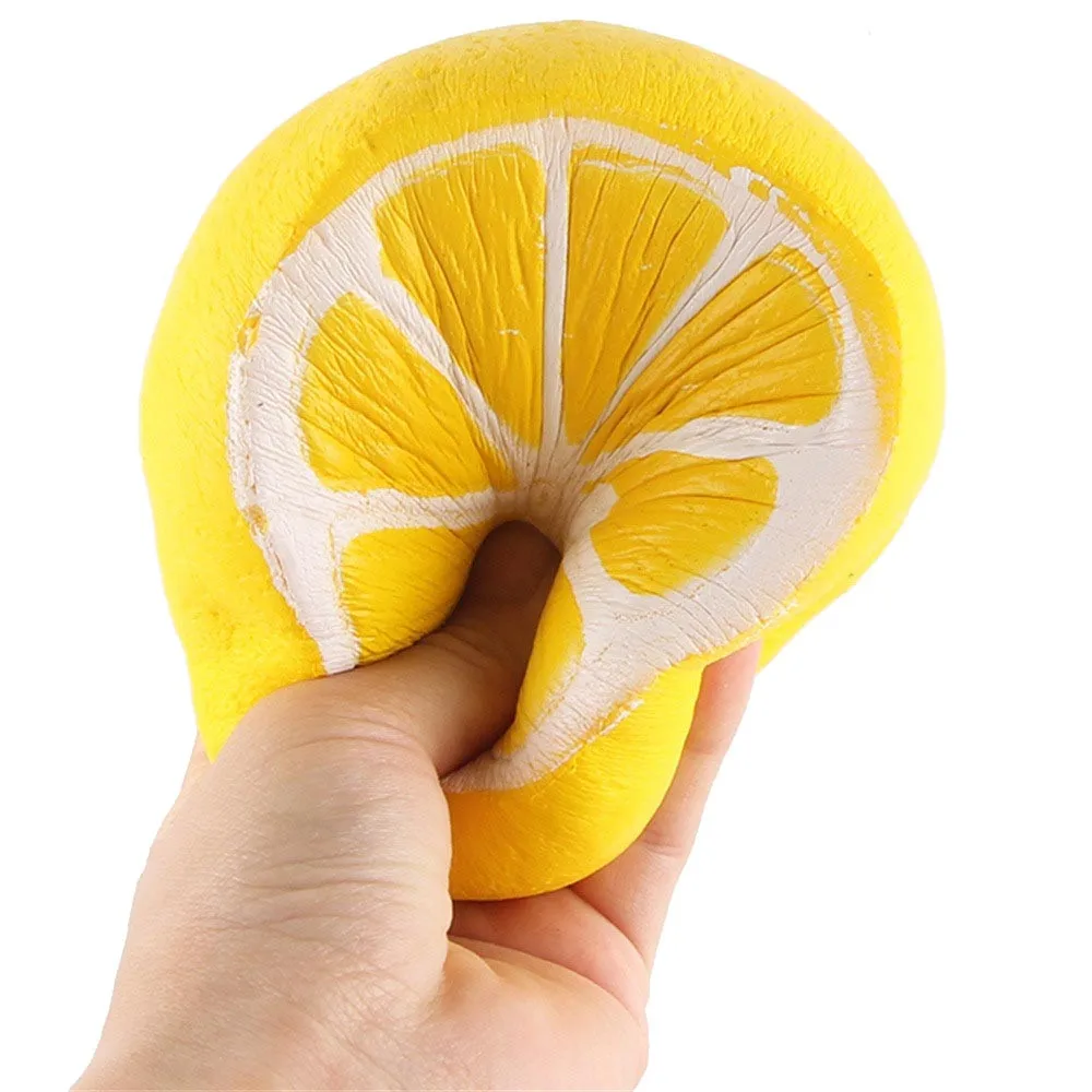 SQUISHY TOY jumbo giant pu foam SQUISHIES wholesale slow rising lemon custom foam squishy
