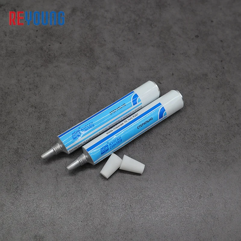 Factory Price OEM Aluminum Adhesive Glue Tube Custom Empty Cosmetic Soft Squeeze Tube