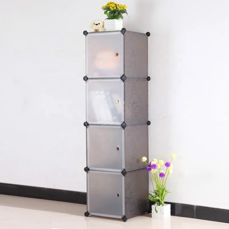 New Design modern children plastic wardrobe cabinet