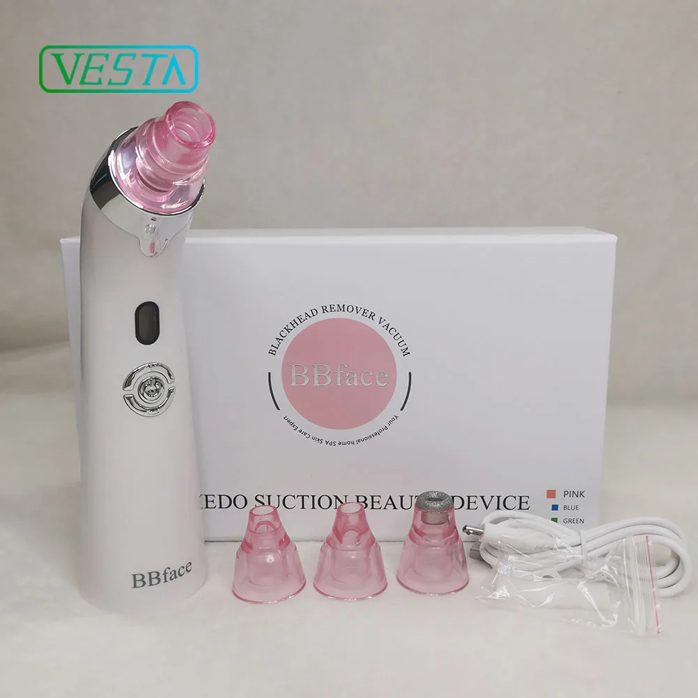 Vesta Factory Price Blackhead Remover Vacuum Pore Cleaner Facial Microdermabrasion Hot Sale