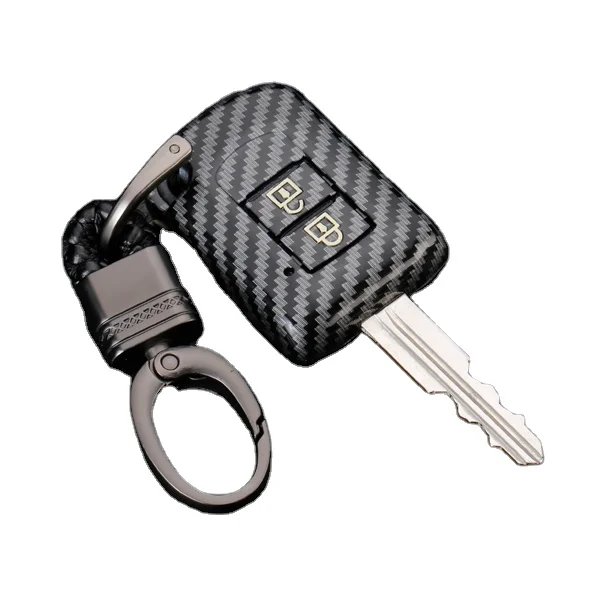 Изготовленный На Заказ силиконовый чехол для ключа дистанционного управления с узором из углеродного волокна Защитный чехол для автомобильного ключа для Mitsubishi