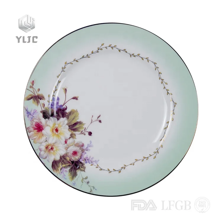 wholesale kitchenware porcelain turkish floral tableware  fine  bone china dinnerware sets