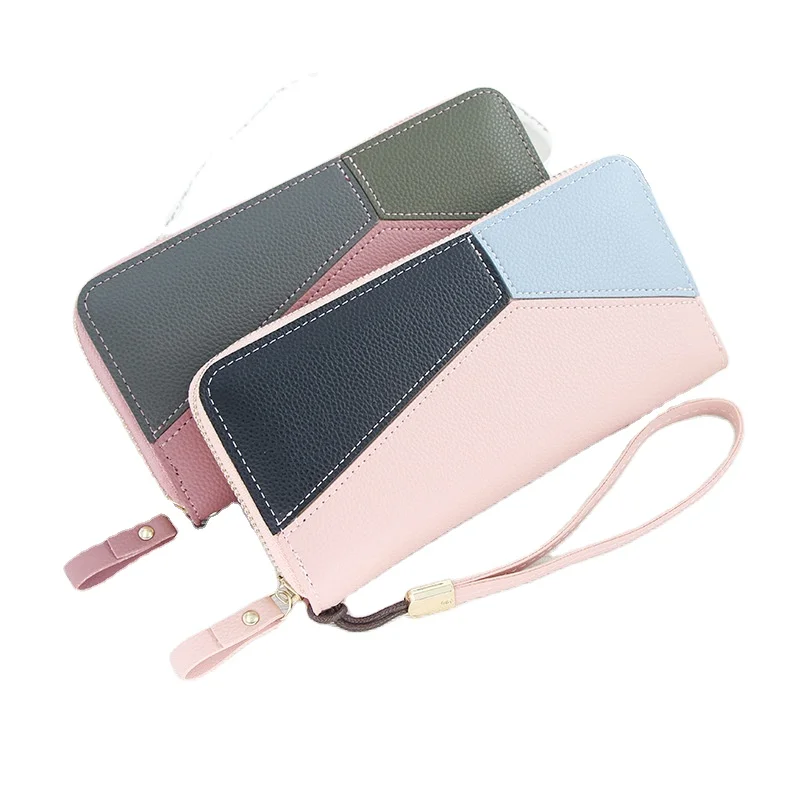 Новый европейский и американский брендовый кошелек женский длинный Стильный Простой многофункциональный Женский кошелек из мягкой кожи с пряжкой