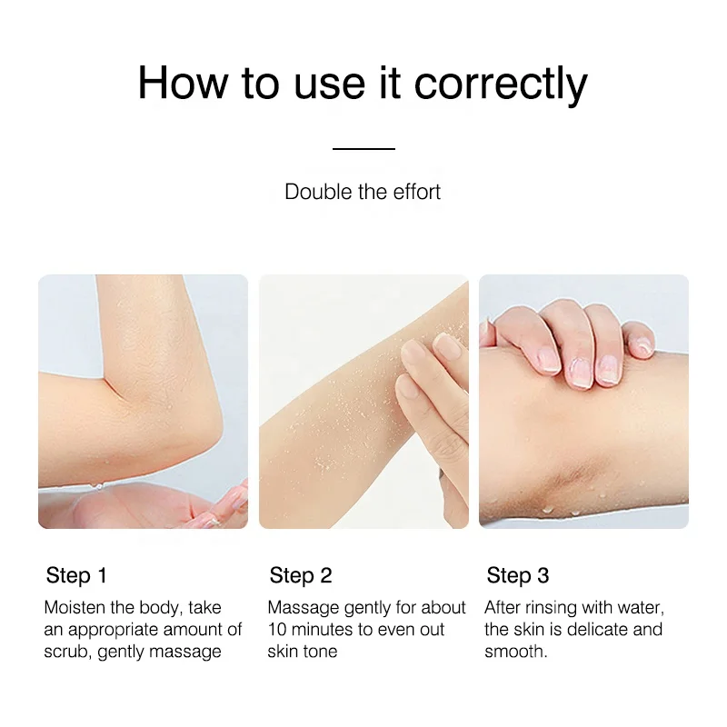 CAMAZ wholesale organic Exfoliating Salt Scrub face and body cleansing scrub gel for black women