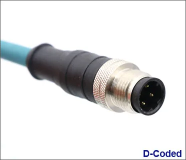 High Quality Industrial Ethernet Wire Harness M12 4 Pin connection RJ45 USB Male Female Socket M12 Plugs Cable Connector