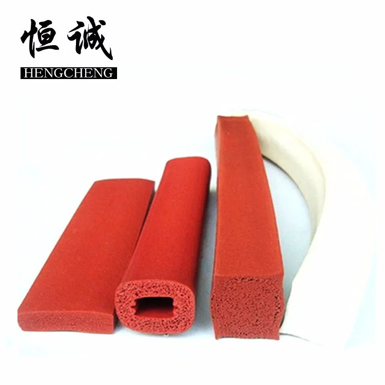 Extruded high temperature resistant rubber square silicone epdm rubber foam sponge door gasket sealing strip