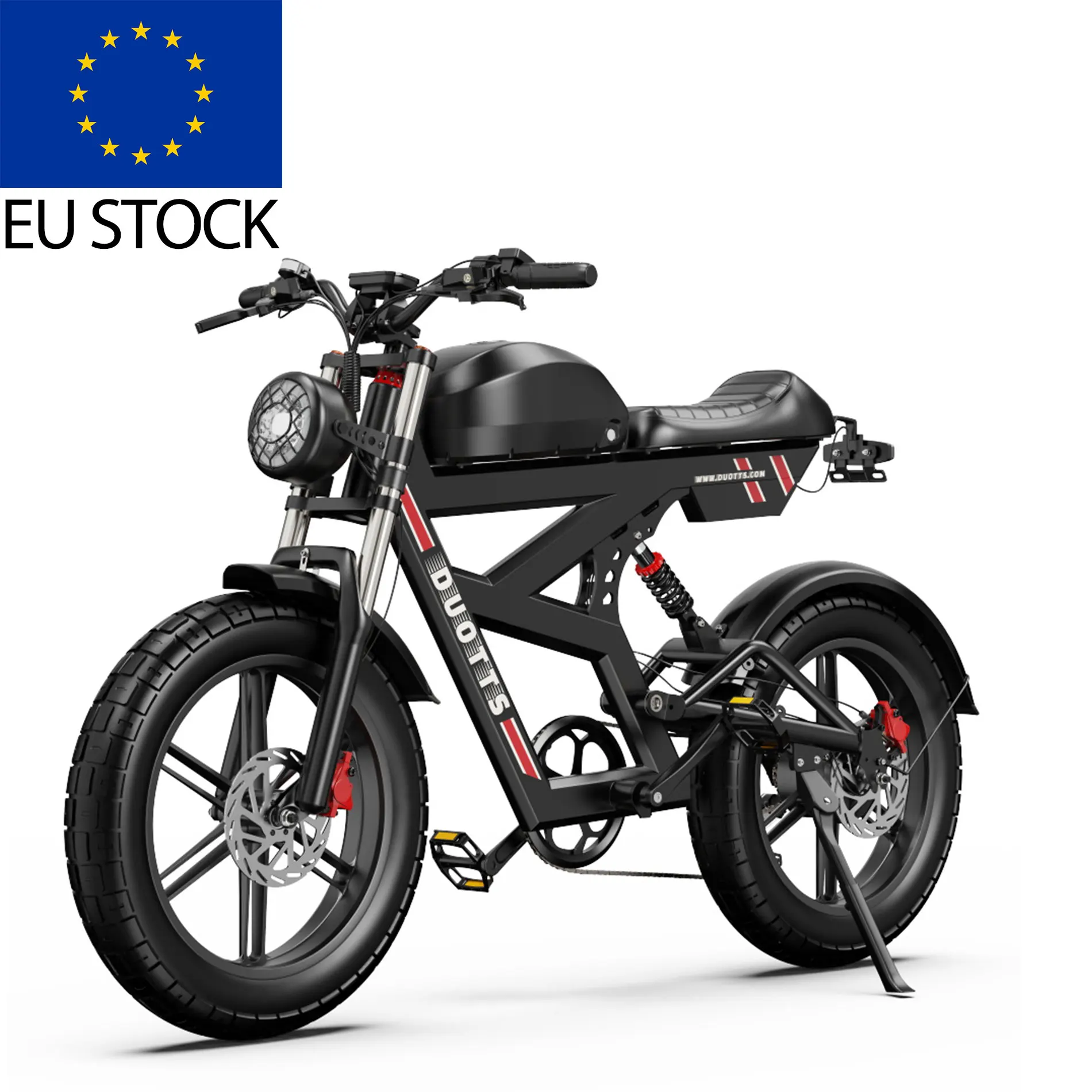 DUOTTS Wholesale 750W Rear Hub Motor 52V 27Ah 20*4.0 Wheel Diameter Aluminium Alloy Electric Mountain Bike Disc Lithium Battery