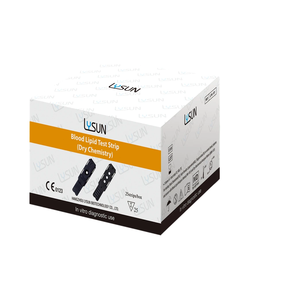 HDL TC TG Test Strips  Blood Lipid Analyzer 3 in 1 Test Strips Total cholesterol, high/low density cholesterol, triglycerides