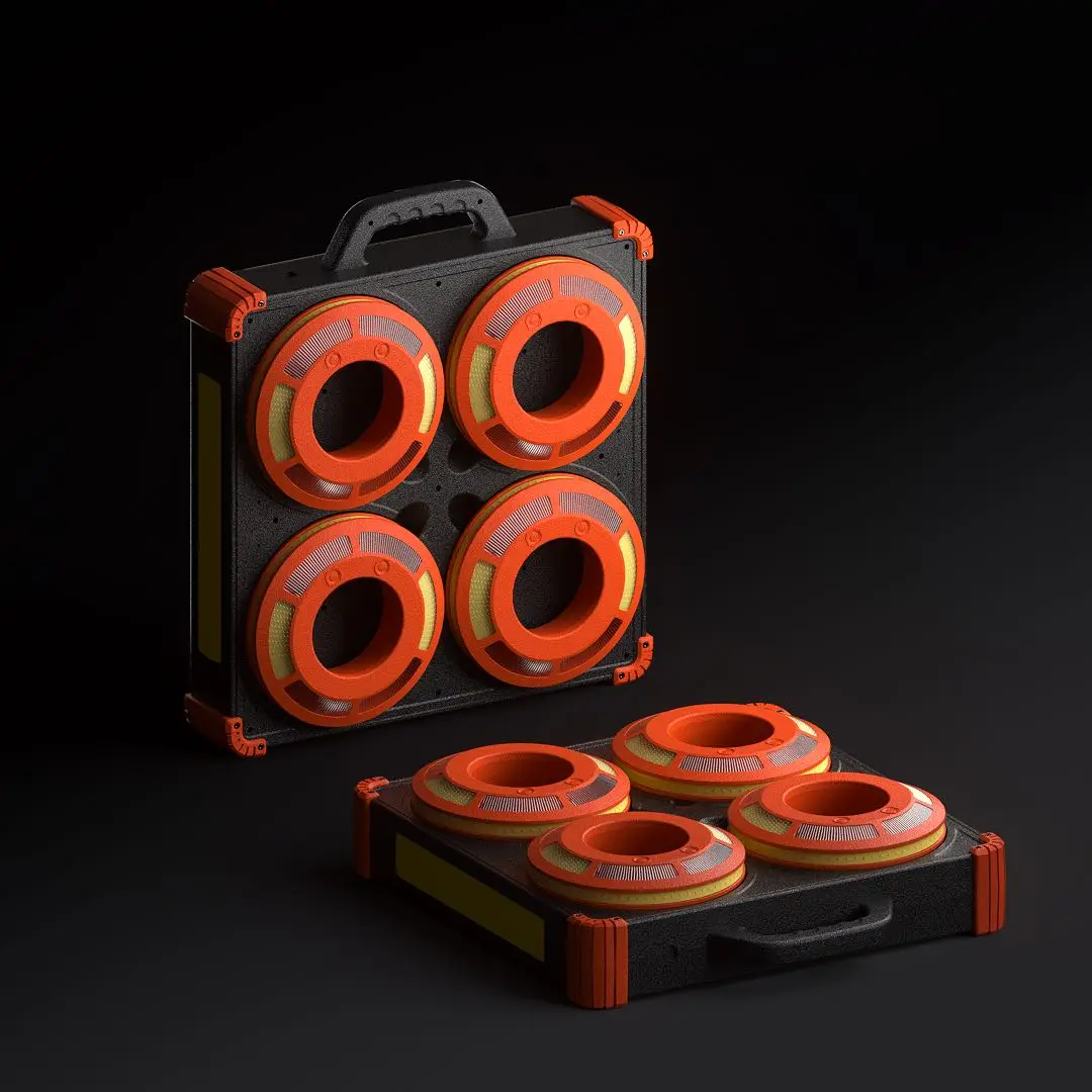 8 Pack Visibility Barricade Flare Warning Cone Light with Sequential For Road Traffic 30LED Rechargeable Strobe Beacon For Cones