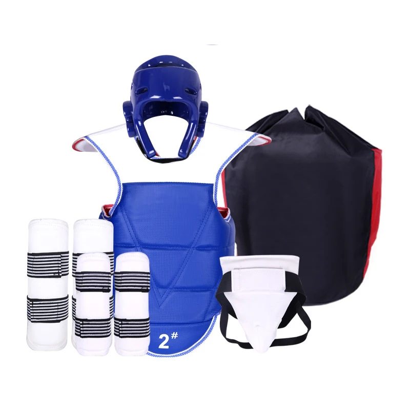 Taekwondo Sparring Gear Bundle Complete Protective Equipment Set with Head Body for Enhanced Safety in Training Competitions