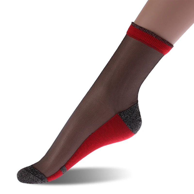 wholesale cheap women fashion summer ankle lace socks red cartoon socks