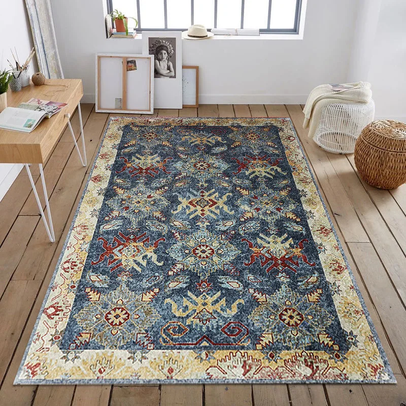 Custom Boho Printed Carpets Flooring Turkish Carpet Outdoor Carpet Tiles For Living Room