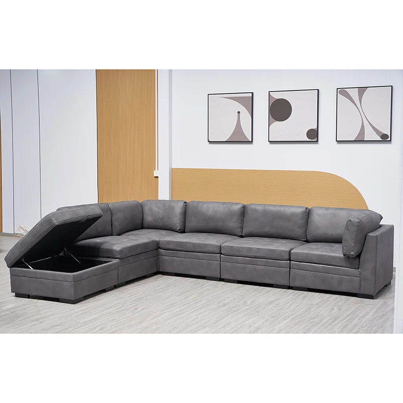 Hote Sale Set Sofa Living Room Furniture Wooden Sofa Design  Modern Cheap Free Combination Set Sofas For Sale