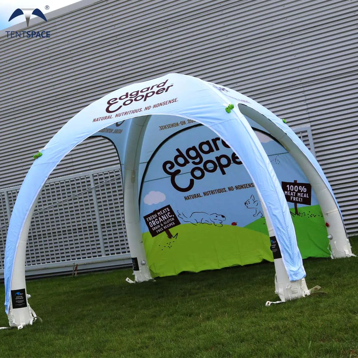 Personalized commercial inflatable trade show tent with customized logo attractive branded air dome tent for outdoor events on s