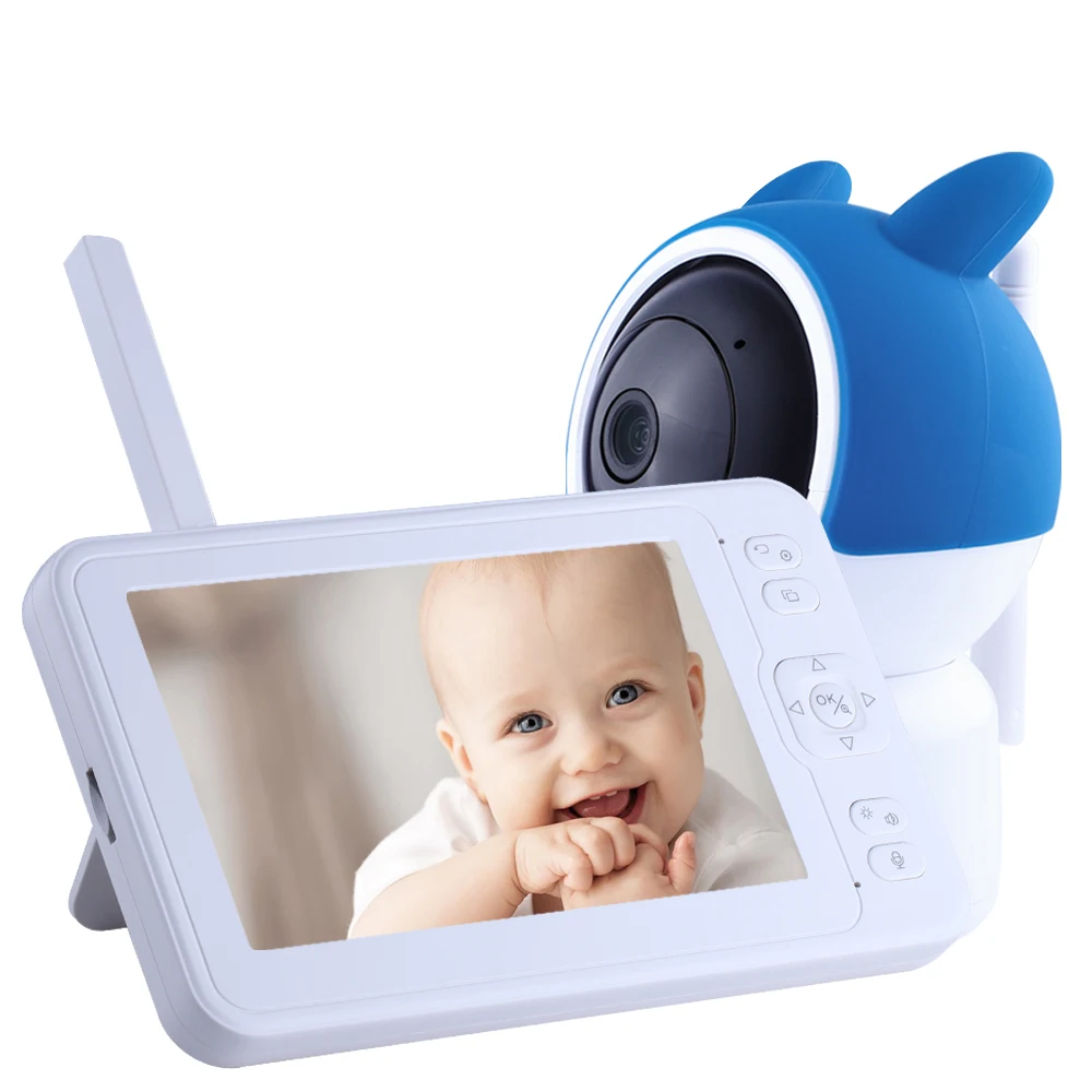5 Inch Shenzhen Smart Porble Wifi Baby Sleep Care Flexible Wireless IP Camera Best Seller Amazon Video Audio 1080P Baby Monitor