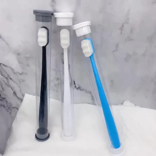 Super Fine Soft Hair Eco-friendly Micro Nano Toothbrushes with 20,000 Ultra Soft Bamboo Charcoal Bristles