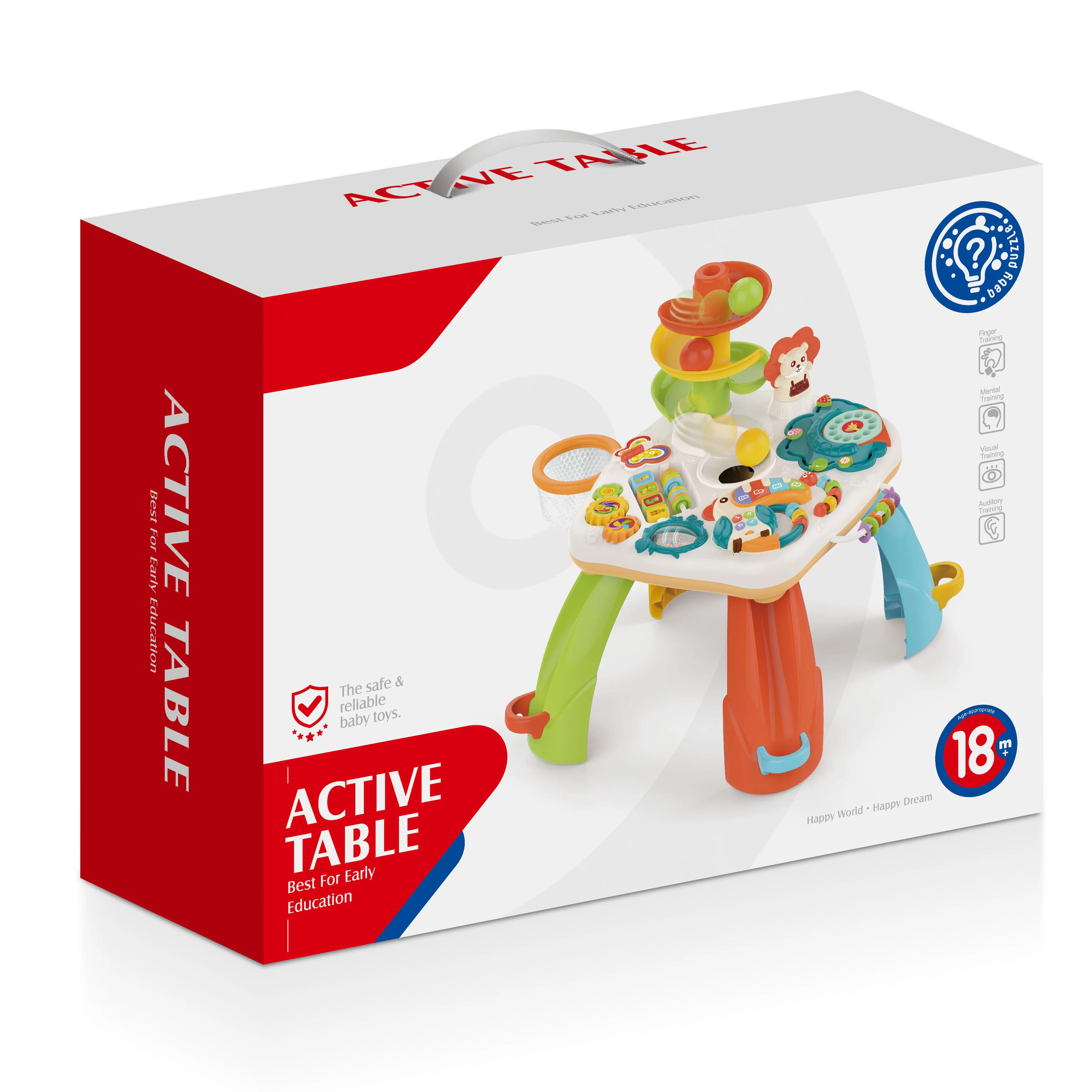 Early education plastic infant gift music learning center play game activity table for baby