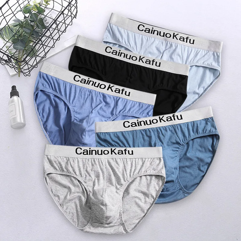 Designer custom own logo  wholesale cotton panty short boxer briefs sexy underwear for man