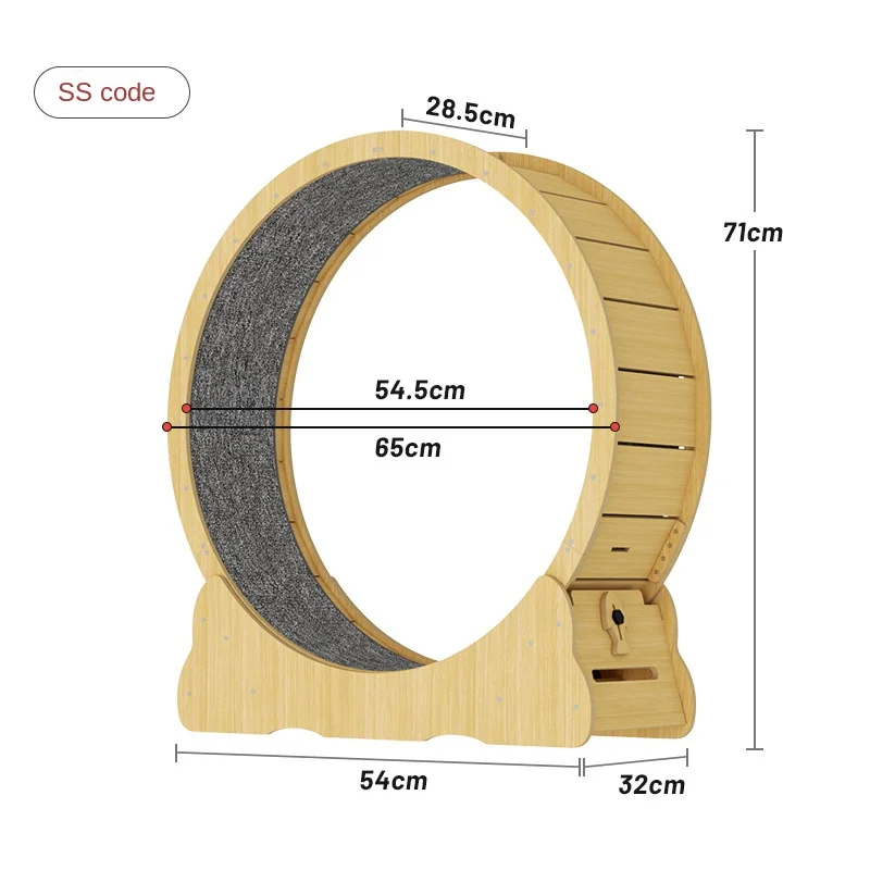Eco-Friendly High Fiber Cat Treadmill Colorful Mute Fitness Wheel Simple Style with Noise Reduction Runway