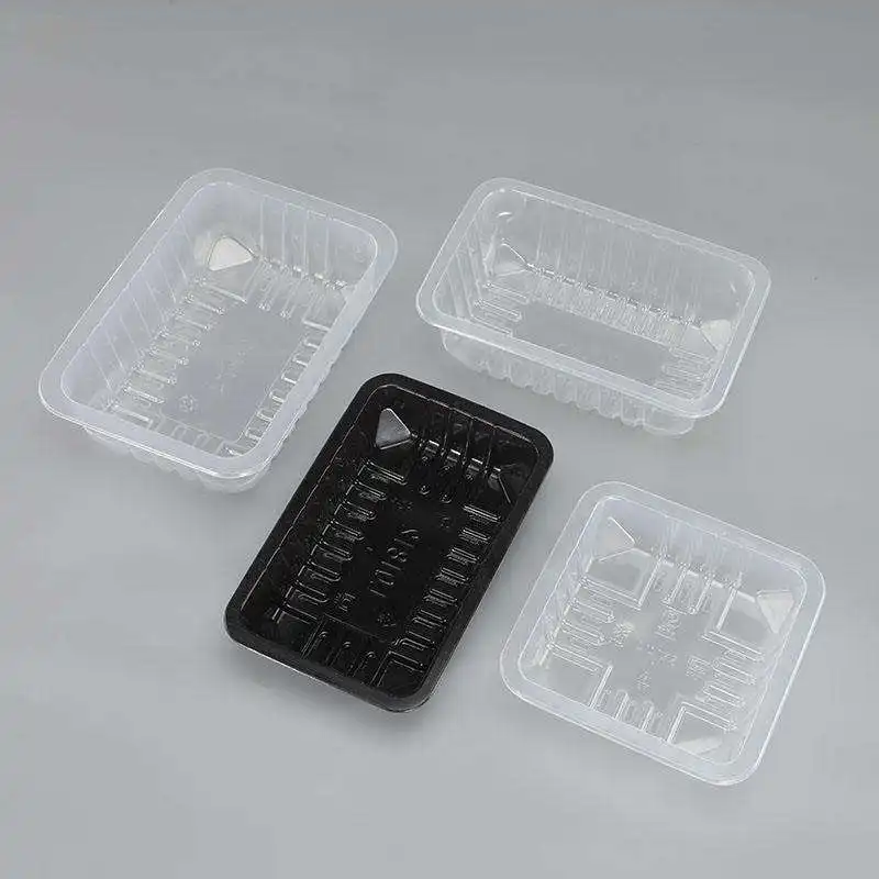 Customization OEM Food Packaging Plastic Tray Disposable Food Grade Storage Preservation Tray take away food container