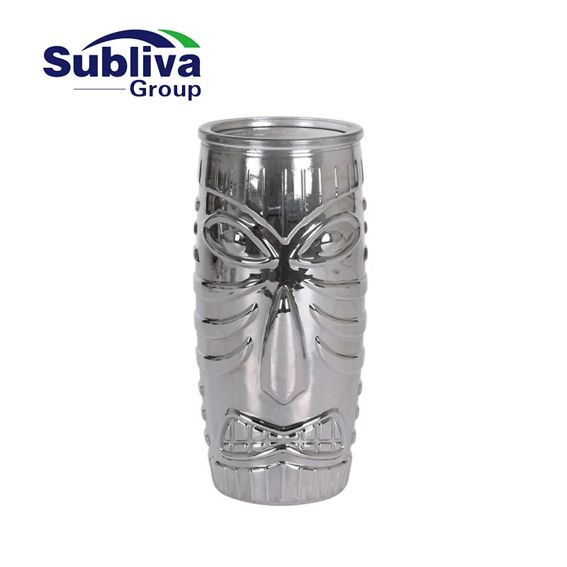 Silver Plated Tiki Hi-Ball Glass 560ml