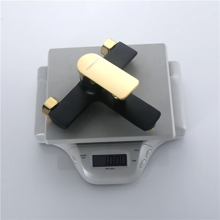 Chrome Finish Single Handle Bathroom Shower Faucet Mixer Set