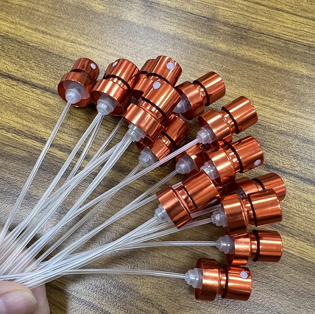 Factory directly 13mm 15mm 18mm 20mm Metal anodizing crimpless perfume mist spray pump