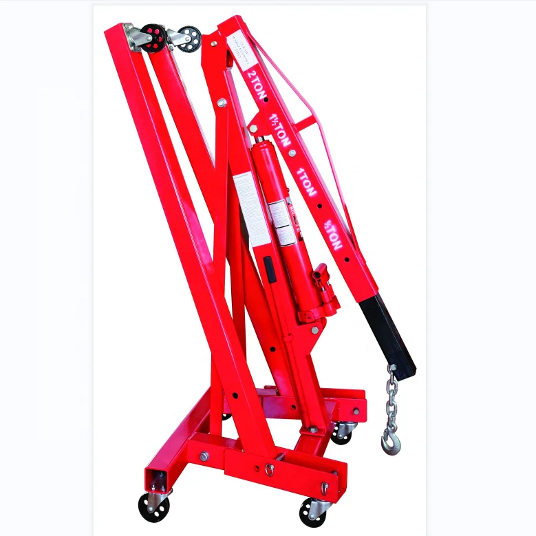 Engine Lifting Crane 2T Foldable Hydraulic Engine Crane Manual Car Lift