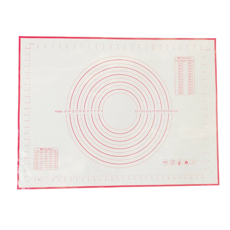 Environment protection  cooking silicone pastry baking mat permanent non-stick set for dough rolling  baking mat