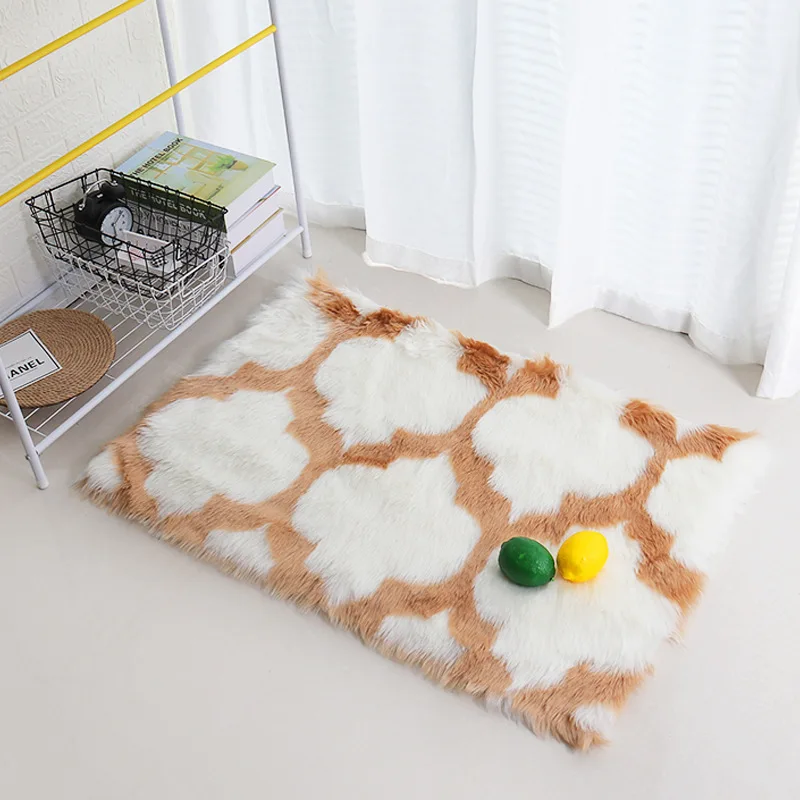 
Super Soft Kids Room Rug Bedroom Bedside Carpet Rectangle Shaggy Fur Floor Area Rugs 