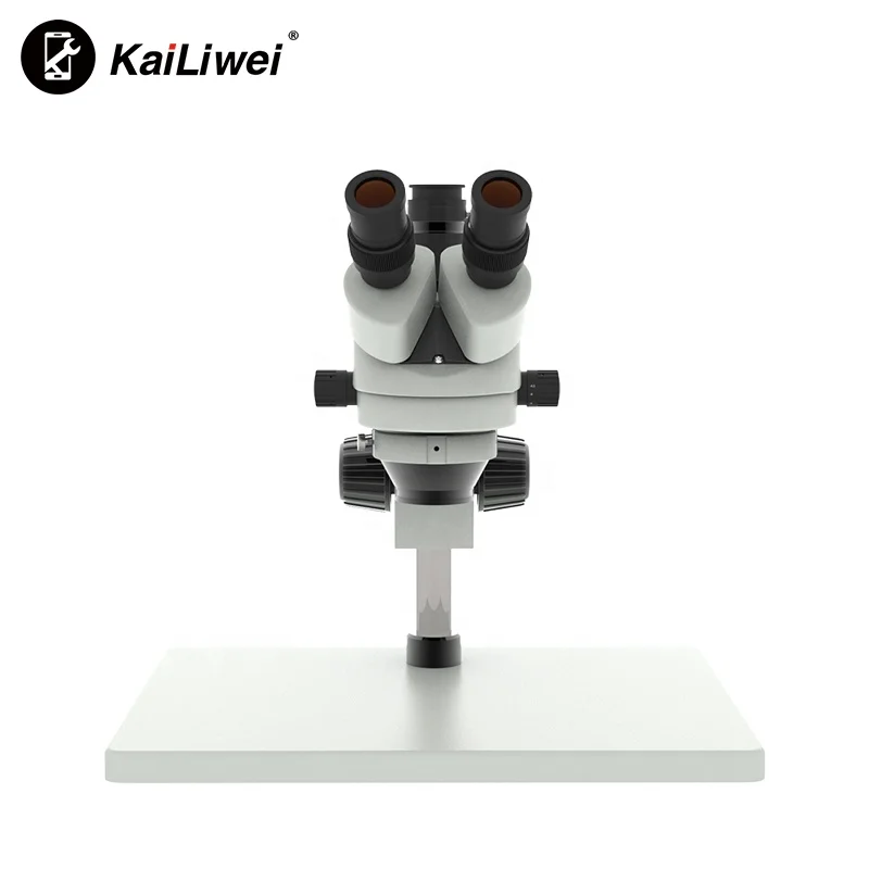 Kailiwei Large Platform Trinocular Stereo Microscope Mobile Phone Repair Industrial inspection Microscope