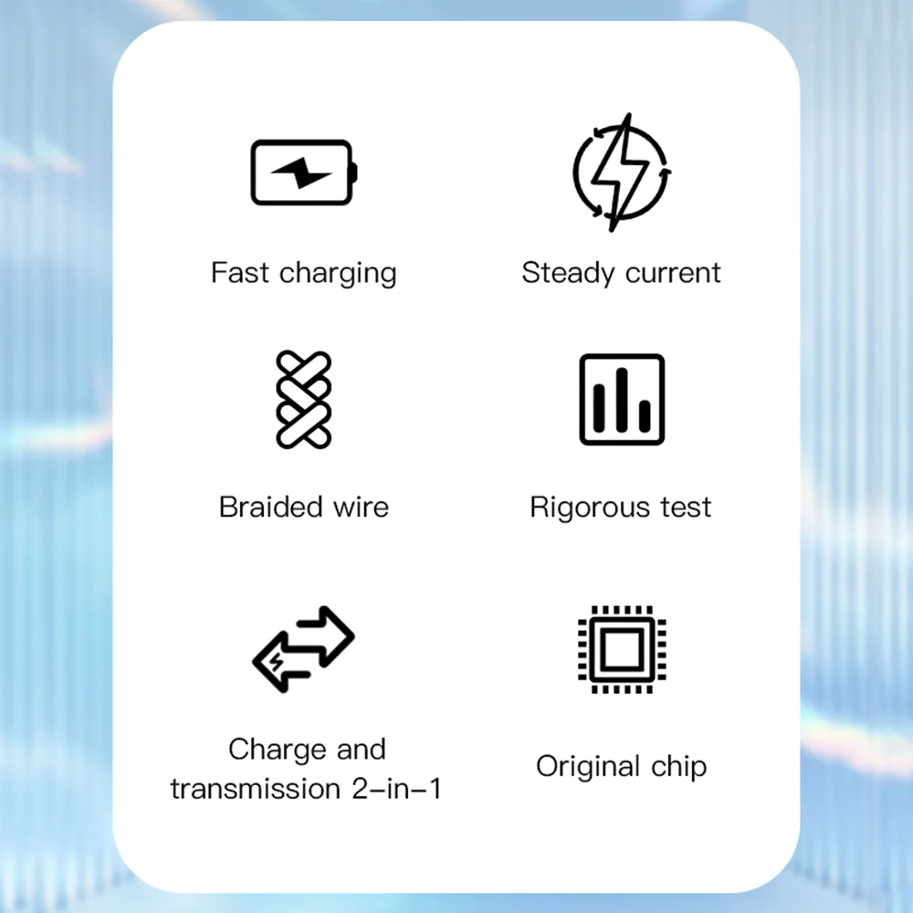 Charging Cable USB A to Lightning Cable iPhone MFI Certified Lightning USB Kabel USB Logo 2m 3 m with Box for iPhone