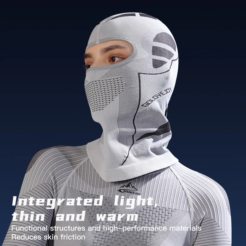 Custom Winter Thermal Fleece Printing Knitted Face Mask Ski Mask Balaclava For Skiing Cycling Motorcycle Outdoor Sports