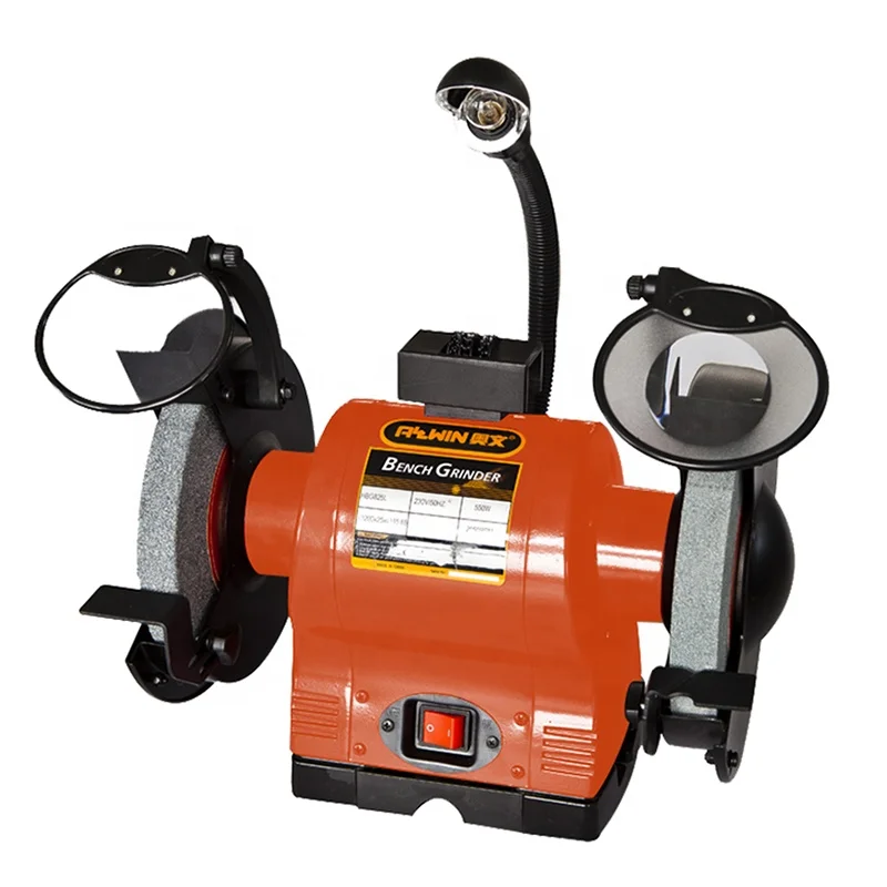 Flexible working light electric bench grinding tool CE standard 8 inch bench grinder
