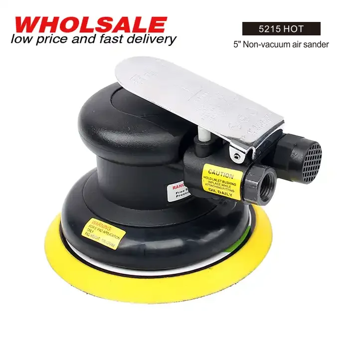 5215 HOT 5 Inch Non Vacuum High Speed 12,000 RPM Random Orbit Air Palm Sander  Car Polisher Machine Pneumatic Tools