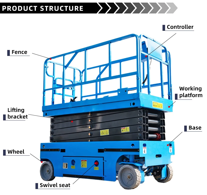 13 to 59ft Wholesale price electric motorcycle spider lift table h970 linear actuator for workshop 4 to 18m