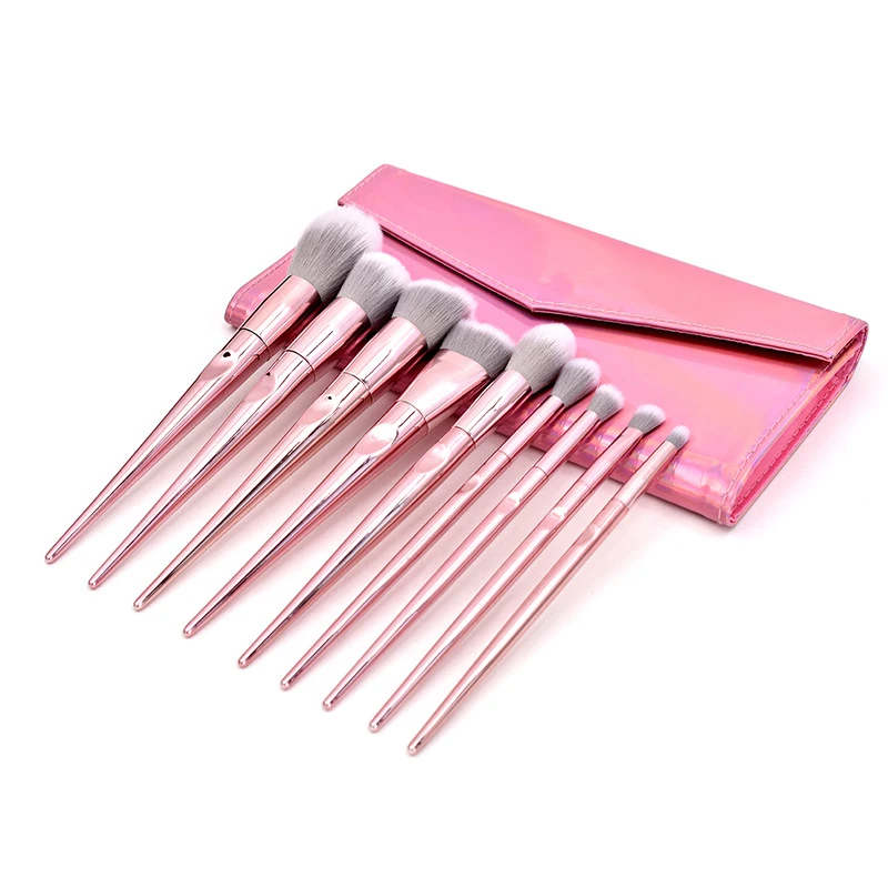 2021, высокое качество, индивидуальный логотип, частная этикетка, 10 шт. упаковочных пакетов, набор кистей для макияжа Docolor