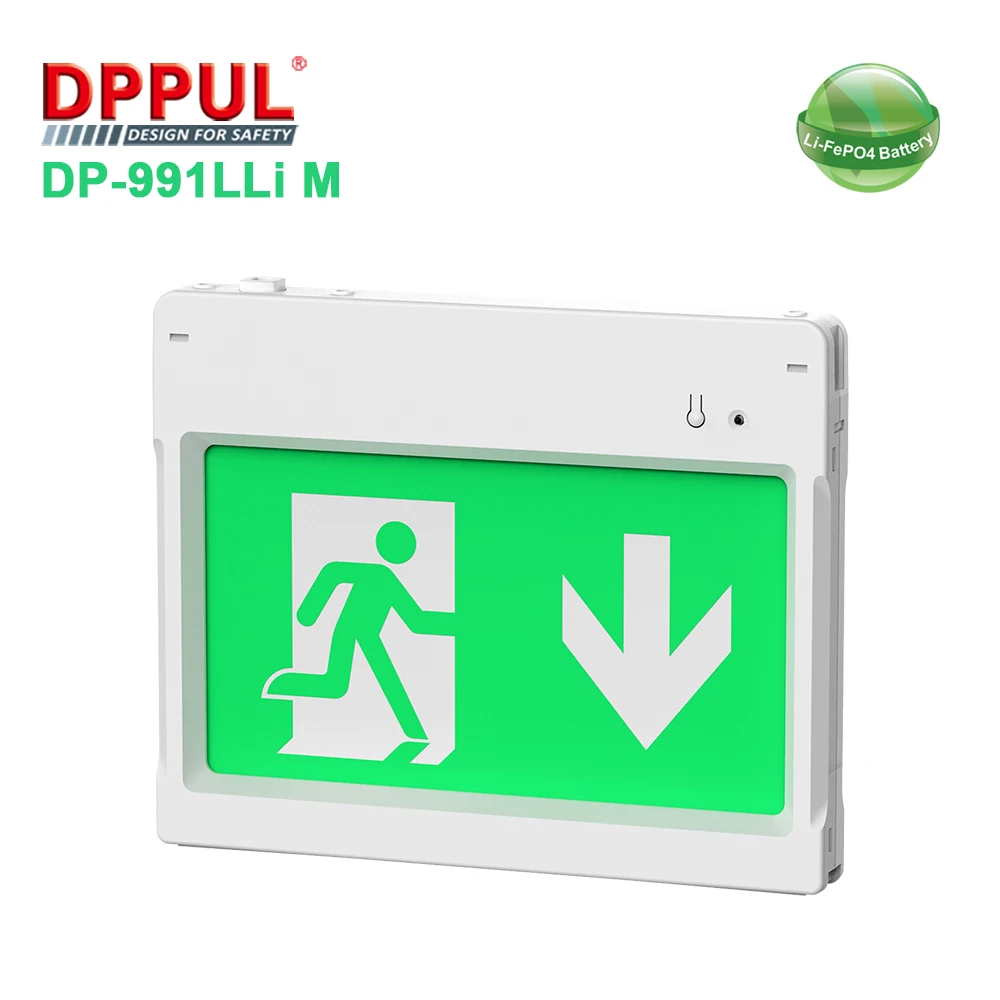 Evacuation LED Emergency Exit Sign Stair Exit Sign LED Luminous Fire Exit Safety Signs LiFePO4 Emergency exit Sign