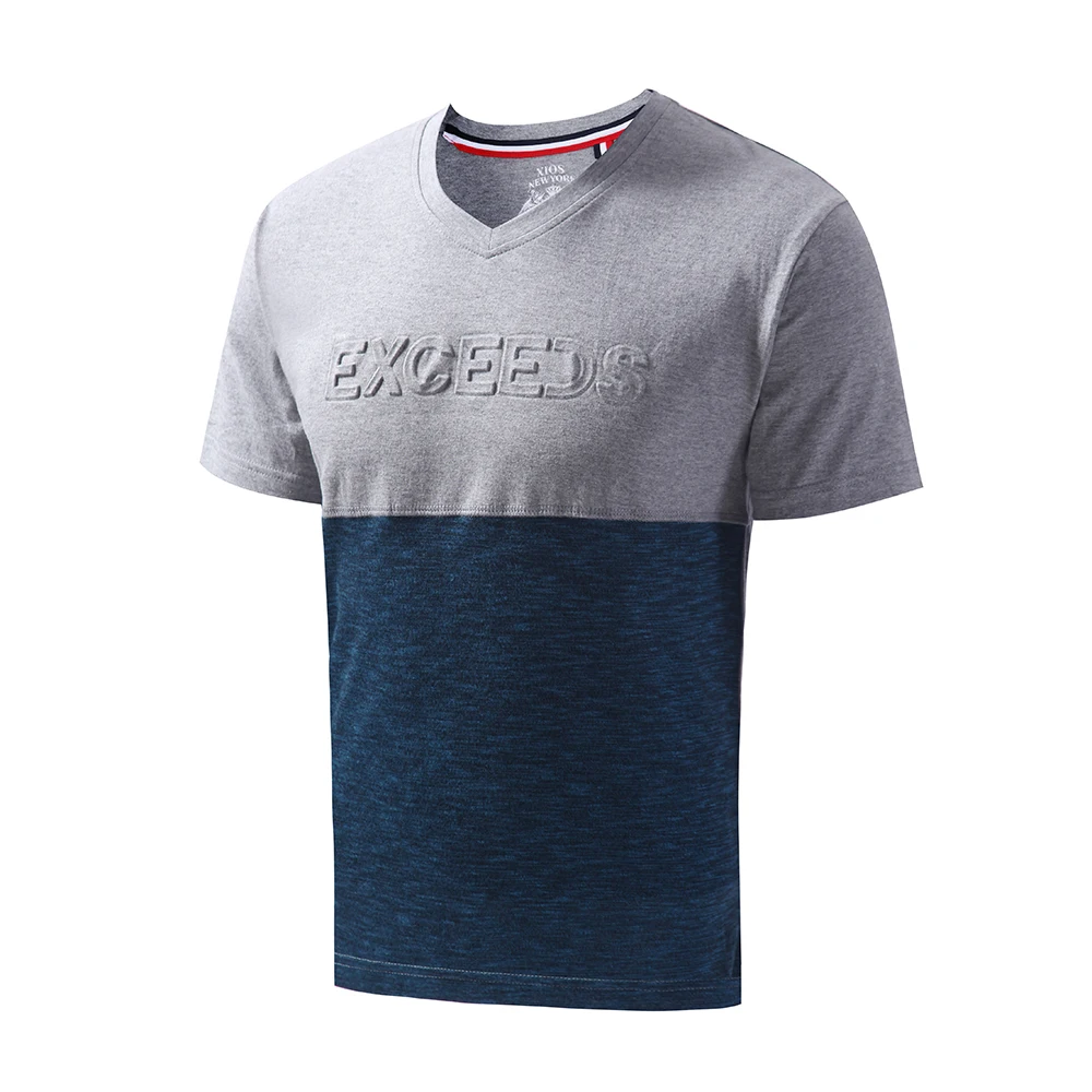 Новейший дизайн 2021, оптовая продажа, Мужская качественная Винтажная футболка, модная футболка с V-образным вырезом и принтом на заказ, Мужская футболка из крашеного хлопка с разрезом