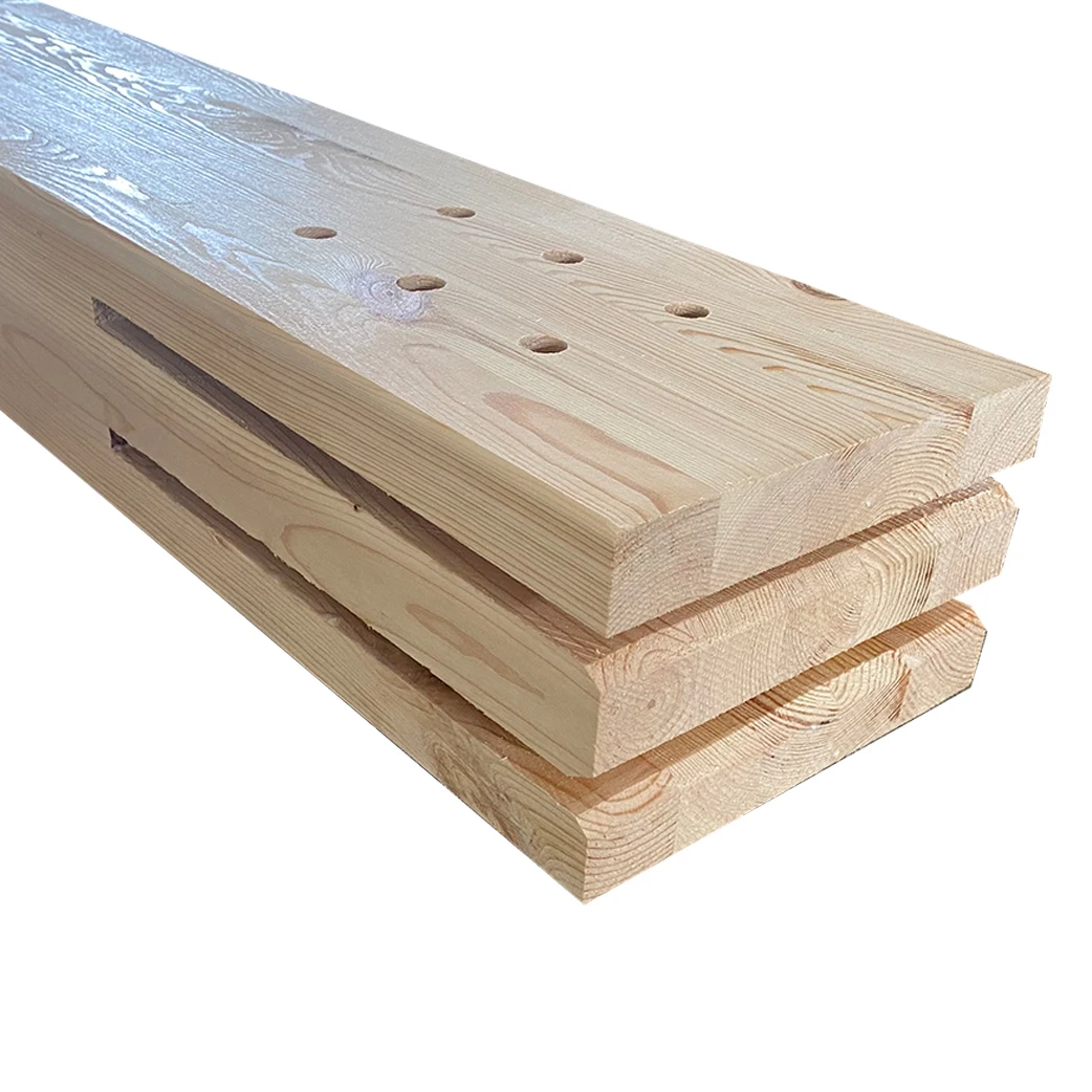 Quality Product Glulam Solid Glue Laminated Lumber Glued Laminated Timber Gluelam Beams