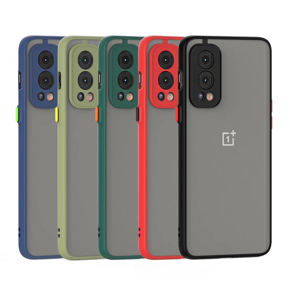2021 Shockproof Fine Hold Slim PC Matte Feel Skin Soft Color Border Edge TPU Friendly Phone Case For OnePlus 7 Pro Cover