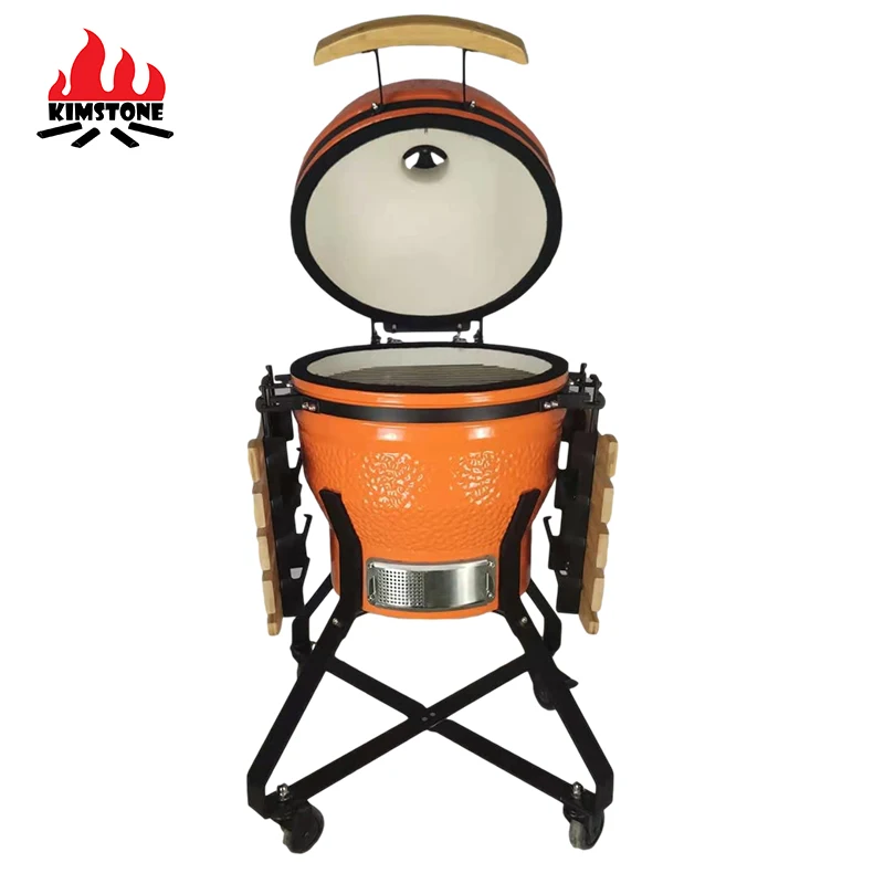 18inch Stand Bog Kamado Cast Iron Chimney for Kamado Wuxi Cooking Grid With Deflector Kamado Grill