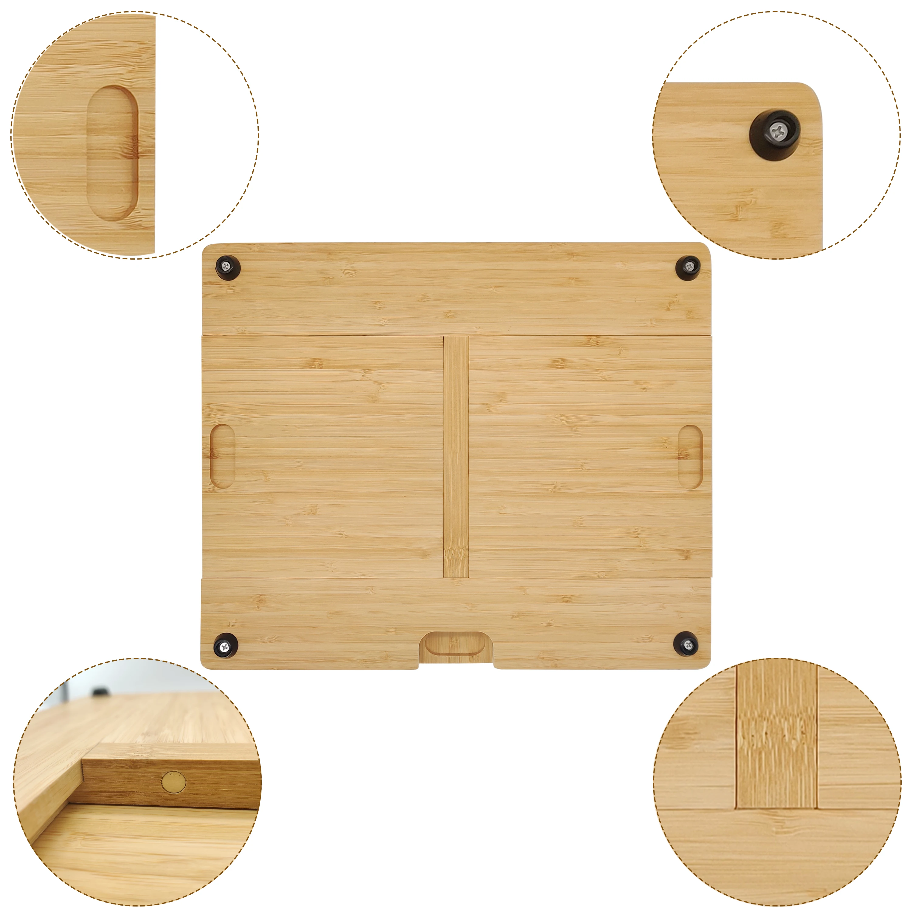 Wholesale cheese board Bamboo chopping block Super thick cutting board Bamboo cheese board with three trays